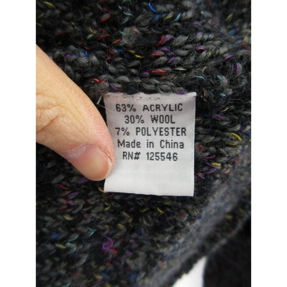 Habitat Sweater Small Wool Blend Tunic Pullover Cuffed Cowl Neck Knit - Picture 9 of 10